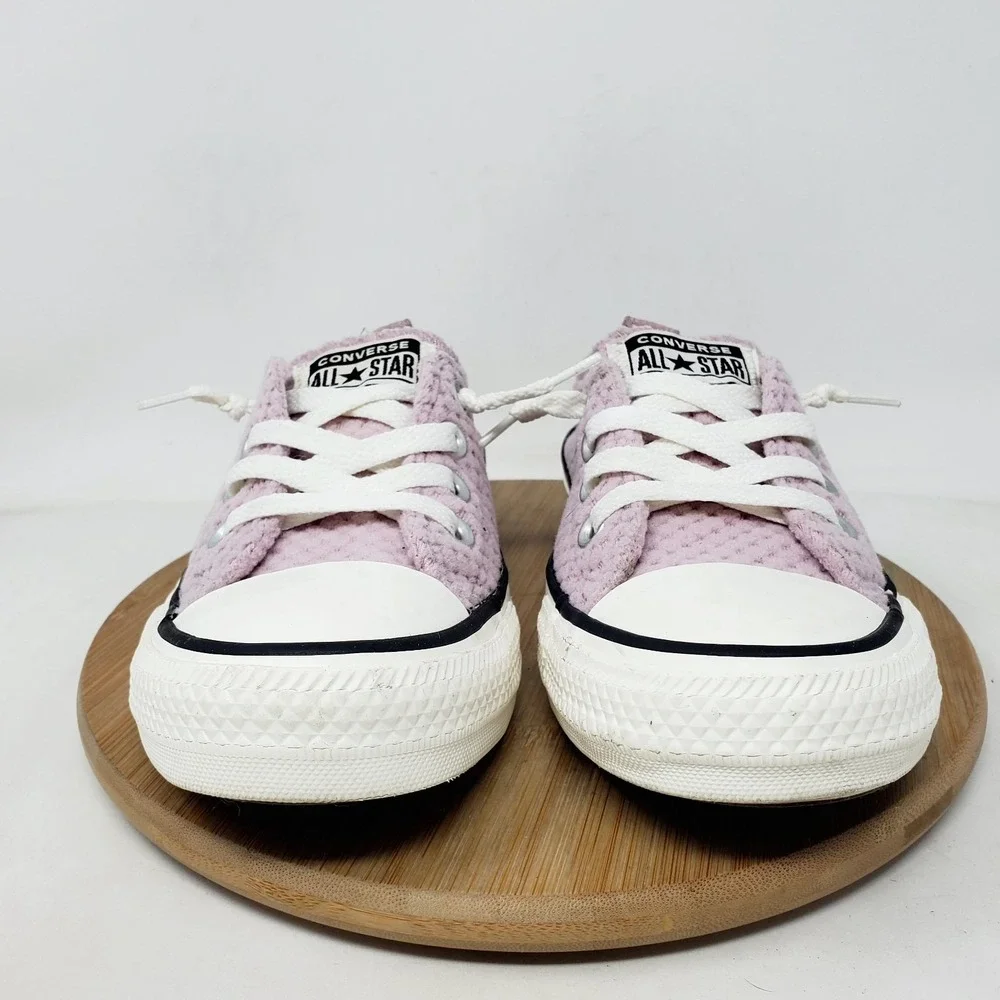 Converse Shoreline Shoes Womens 7 Fuzzy‎ Fleece Slip On Sneakers Cinch Heel